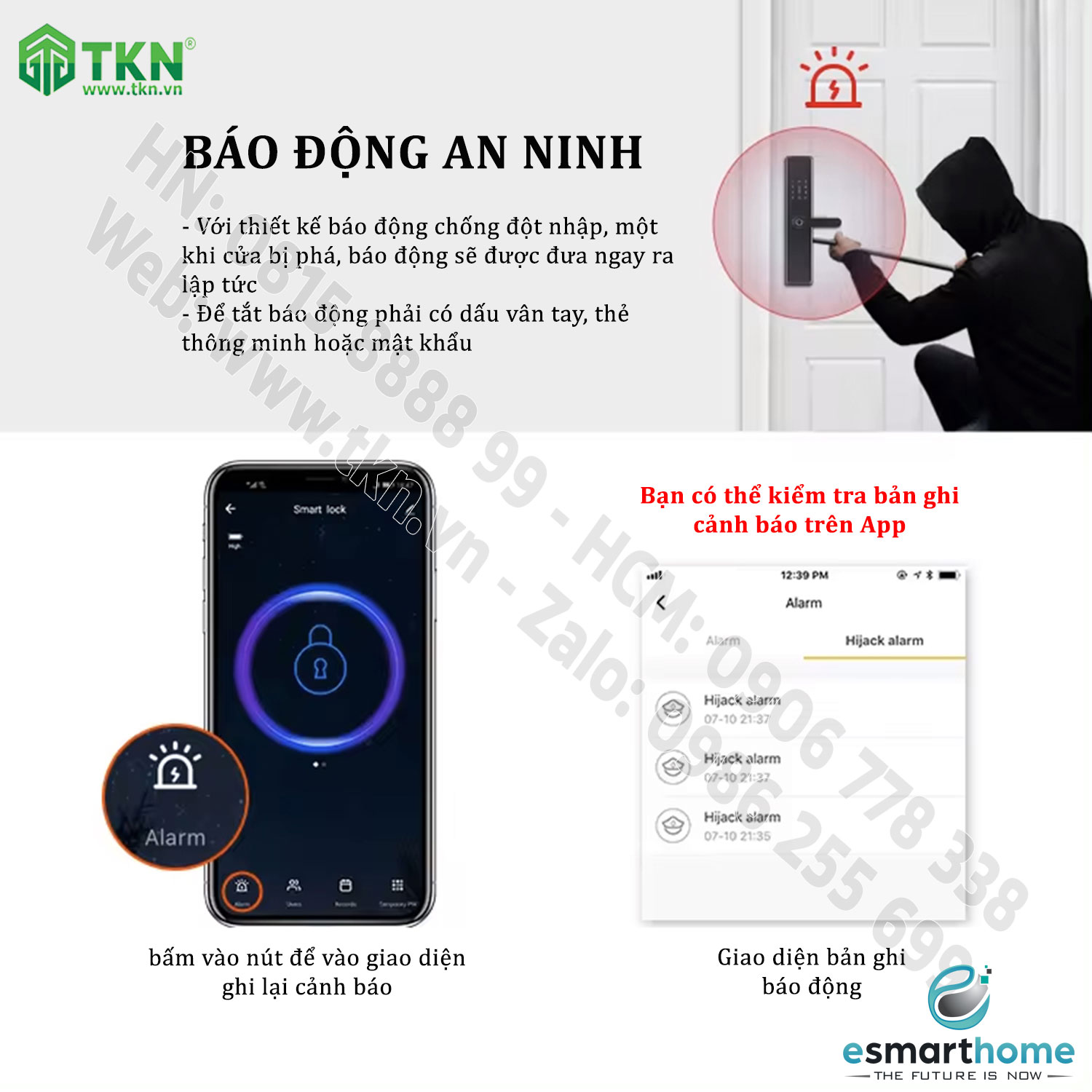 Khoá Camera, mobile APP, vân tay, thẻ, mật mã, chìa cơ ESH99TY222TYFMB 1