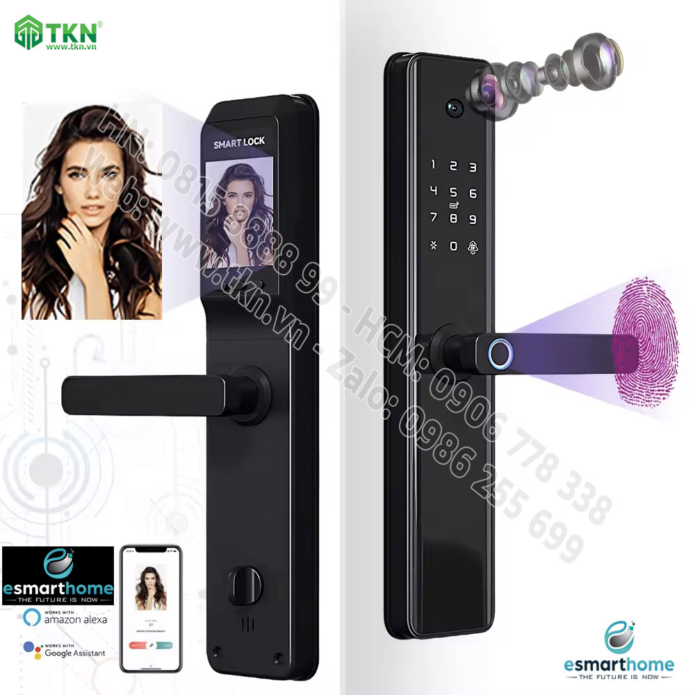 Khoá Camera, mobile APP, vân tay, thẻ, mật mã, chìa cơ ESH99TY265TYESG 1