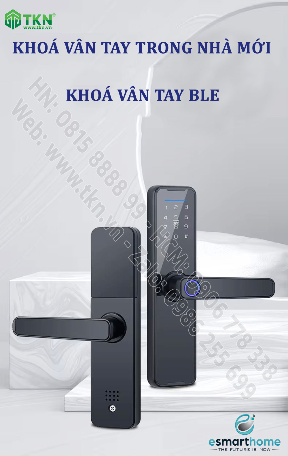 Khoá Camera, mobile APP, vân tay, thẻ, mật mã, chìa cơ ESH99TY265TYESG 12