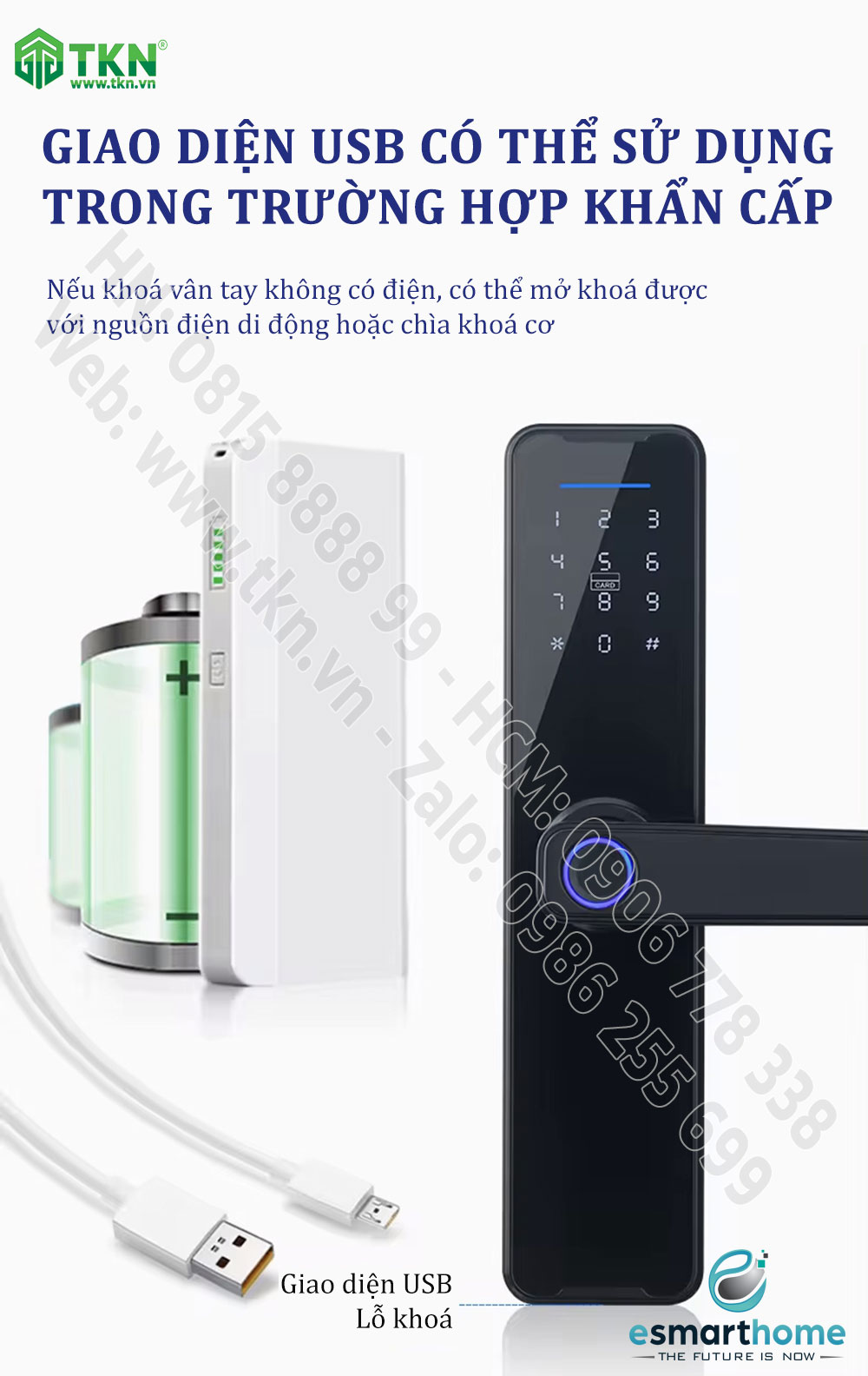 Khoá Camera, mobile APP, vân tay, thẻ, mật mã, chìa cơ ESH99TY265TYESG 15