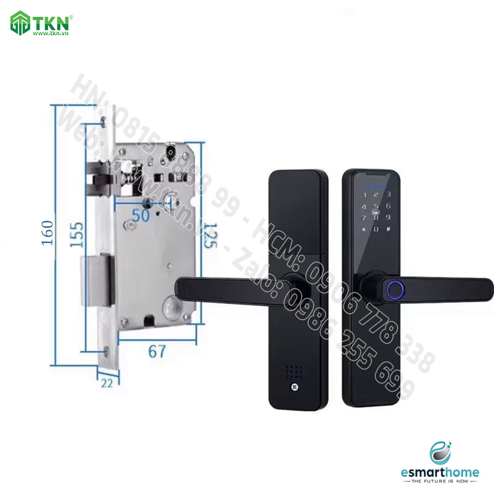 Khoá Camera, mobile APP, vân tay, thẻ, mật mã, chìa cơ ESH99TY265TYESG 16