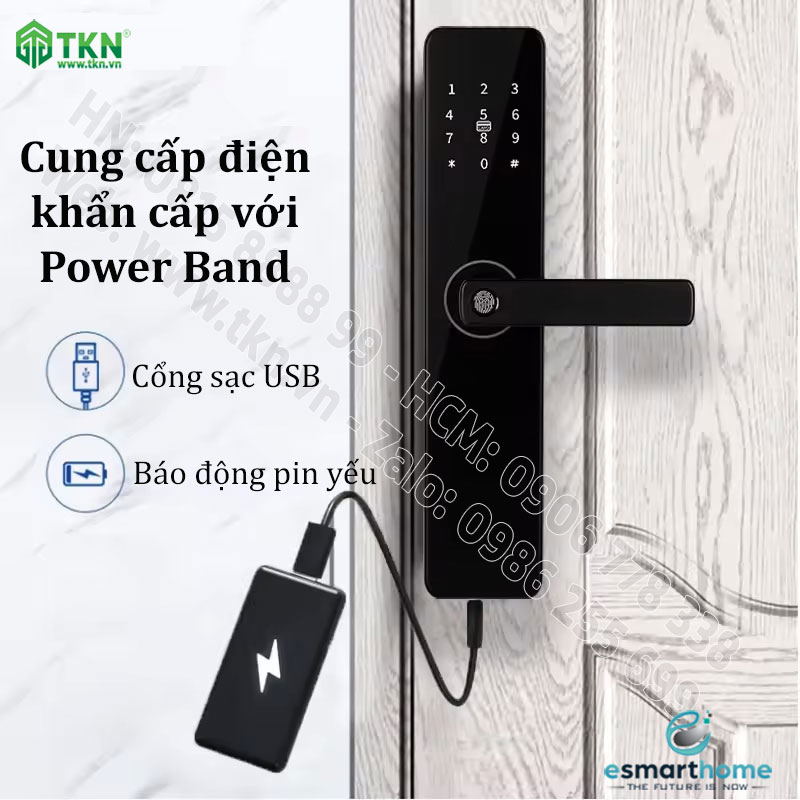 Khoá mobile APP, vân tay, thẻ, mật mã, chìa cơ ESH99TT150TYDSB 14