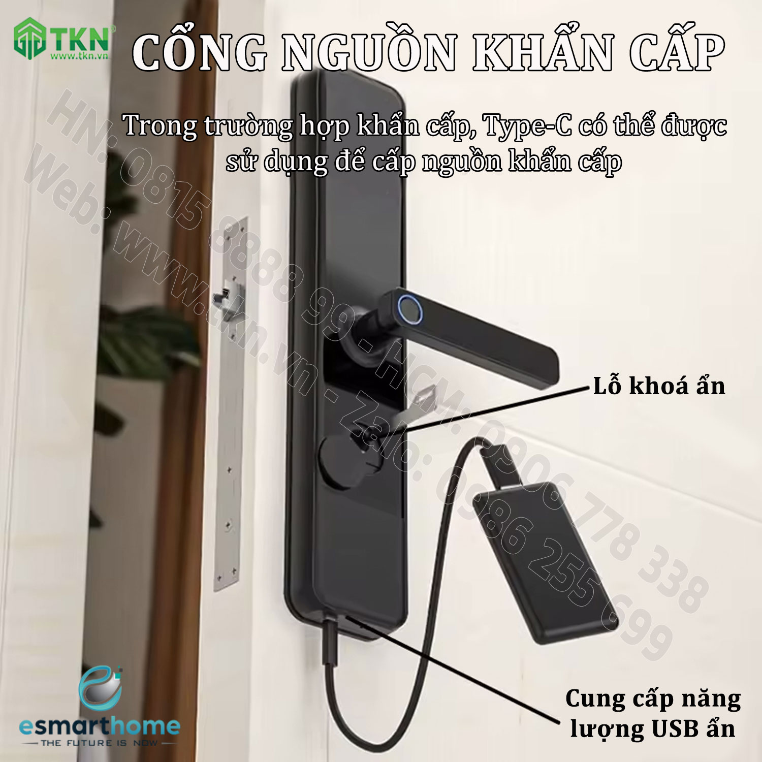 Khoá mobile APP, vân tay, thẻ, mật mã, chìa cơ ESH99TT160TLDSB 6