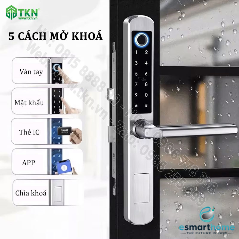 Khoá mobile APP, vân tay, thẻ, mật mã, chìa cơ ESH99TT210TYESS 10