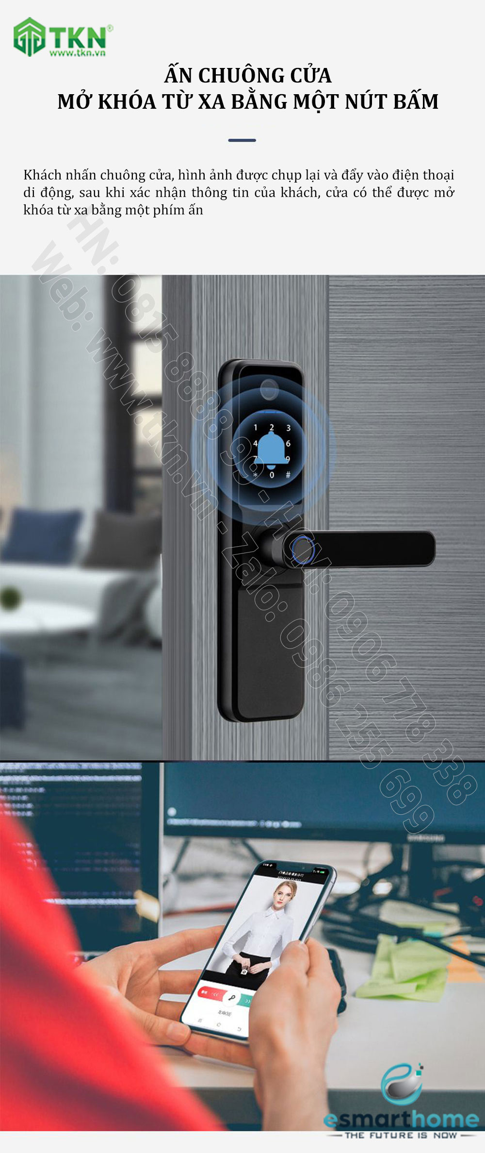 Khoá mobile APP, vân tay, thẻ, mật mã, chìa cơ ESH99TT265TYESB 3