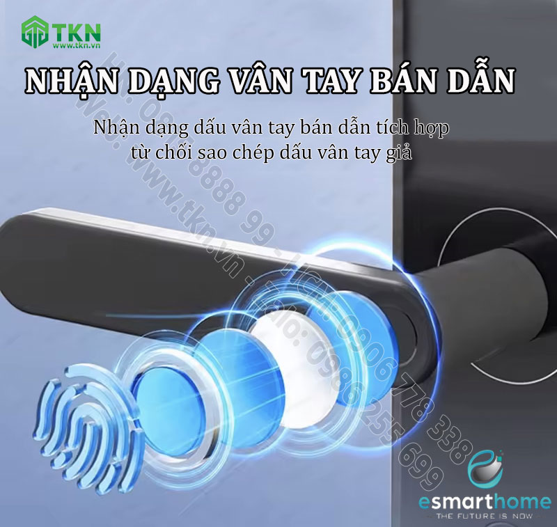 Khoá Camera, mobile APP, vân tay, thẻ, mật mã, chìa cơ ESH99TY150TYDSB 3