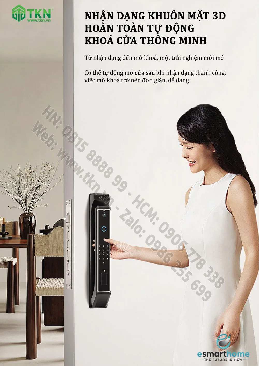 khoa thong minh van tay nhan dien khuon mat 3D app eSmartHome ESH99TT999TYDSB 5