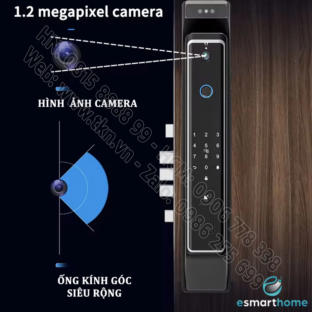 khoa thong minh van tay nhan dien khuon mat 3D app eSmartHome ESH99TT999TYDSB 8