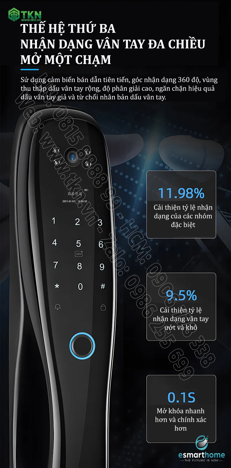 khoa thong minh van tay smarthome app eSmartHome ESH99TY254TYESB 19