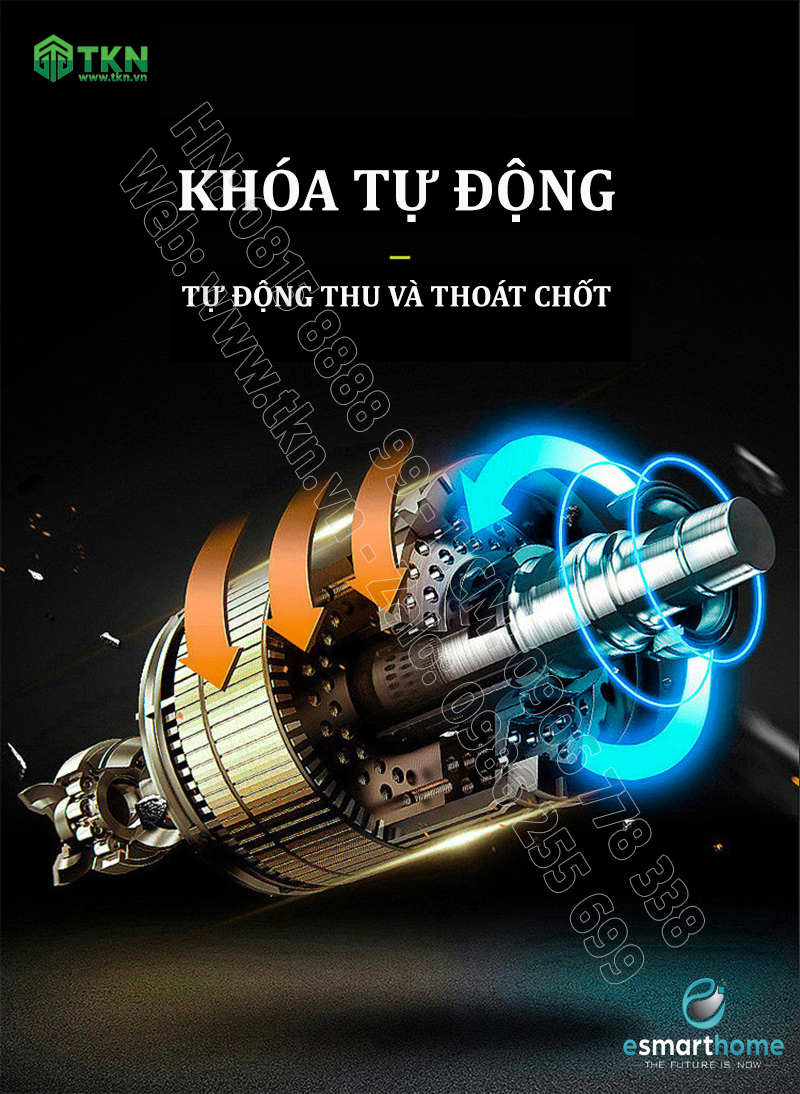 Khoá mở 3D khuôn mặt, mobile APP, vân tay, thẻ, mật mã, chìa cơ ESH99TY255TYESY 20