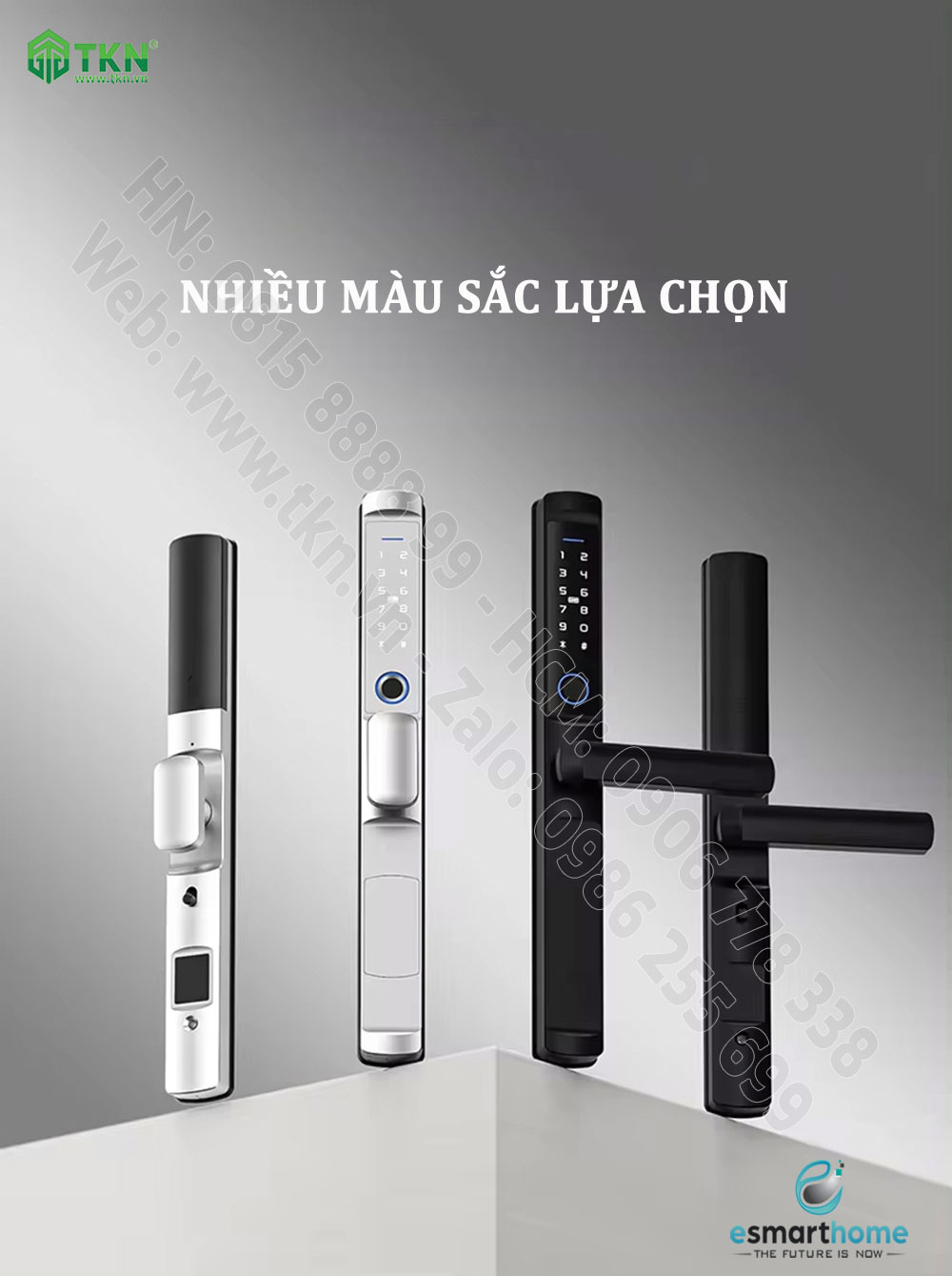 Khoá mobile APP, vân tay, thẻ, mật mã, chìa cơ ESH99TT003TYDSB 2