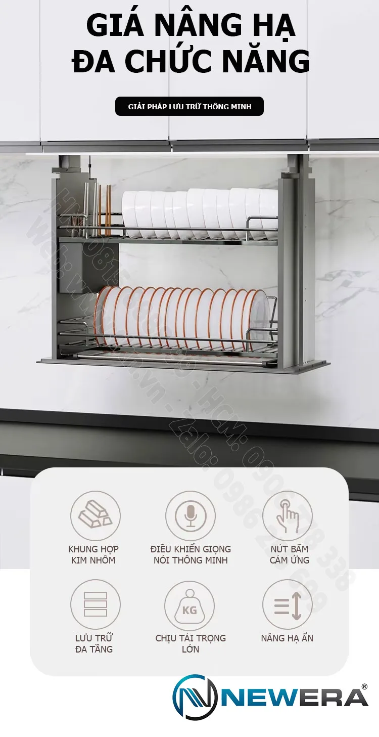 Giá bát nâng hạ điện thông minh NewEra NE113L