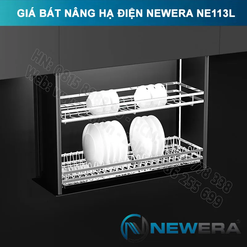 Giá Bát Nâng Hạ Điện Thông Minh NewEra NE113.700L (Điều Khiển Giọng Nói)