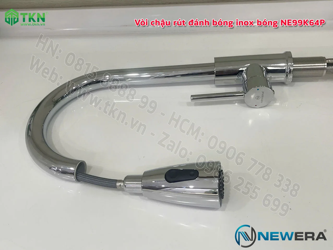 Voi chau rut danh bong inox bong newera NE99K64P 12