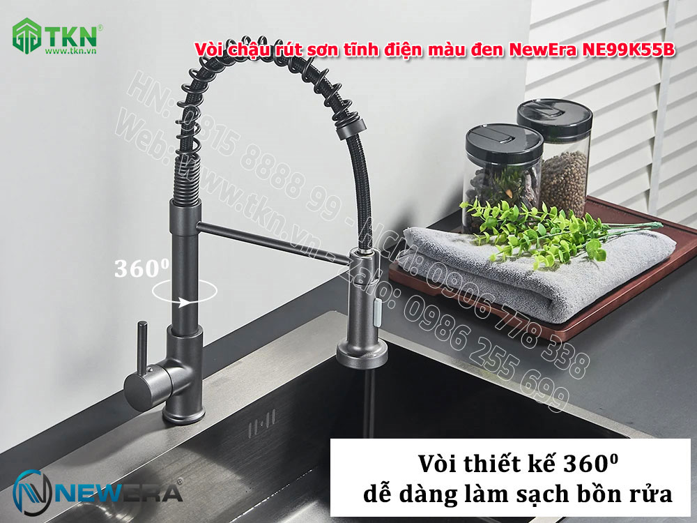 voi chau rut inox304 son tinh dien den newera ne99k55b 32