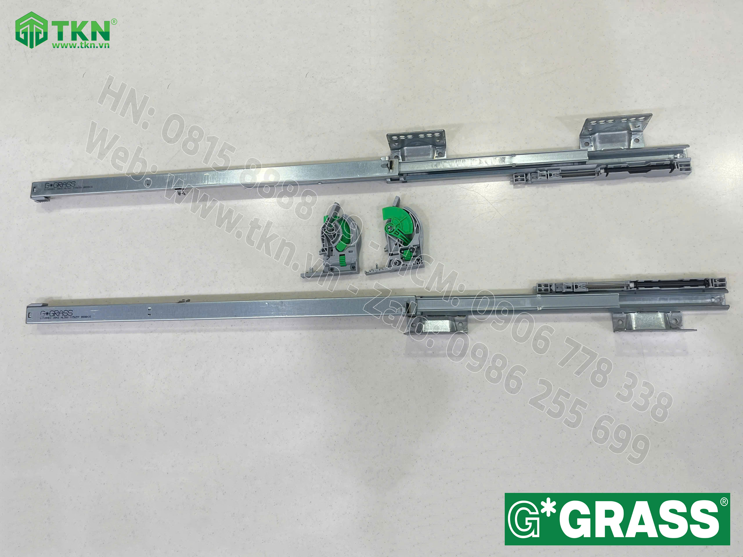 Ray trượt Grass Dynaneo EB 21, mở toàn phần, giảm chấn DN137.450F 2