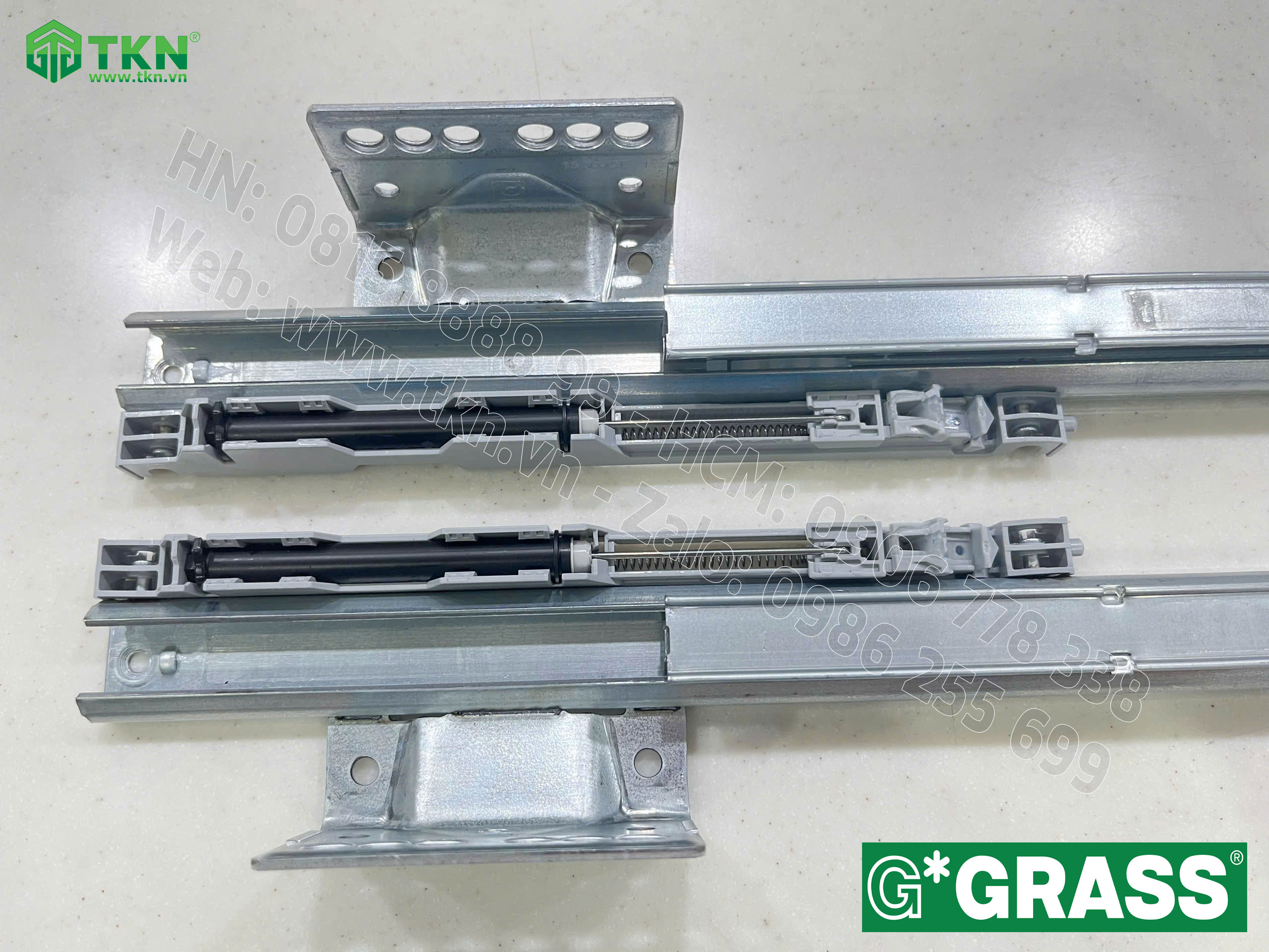 Ray trượt Grass Dynaneo EB 21, mở toàn phần, giảm chấn DN137.450F 5