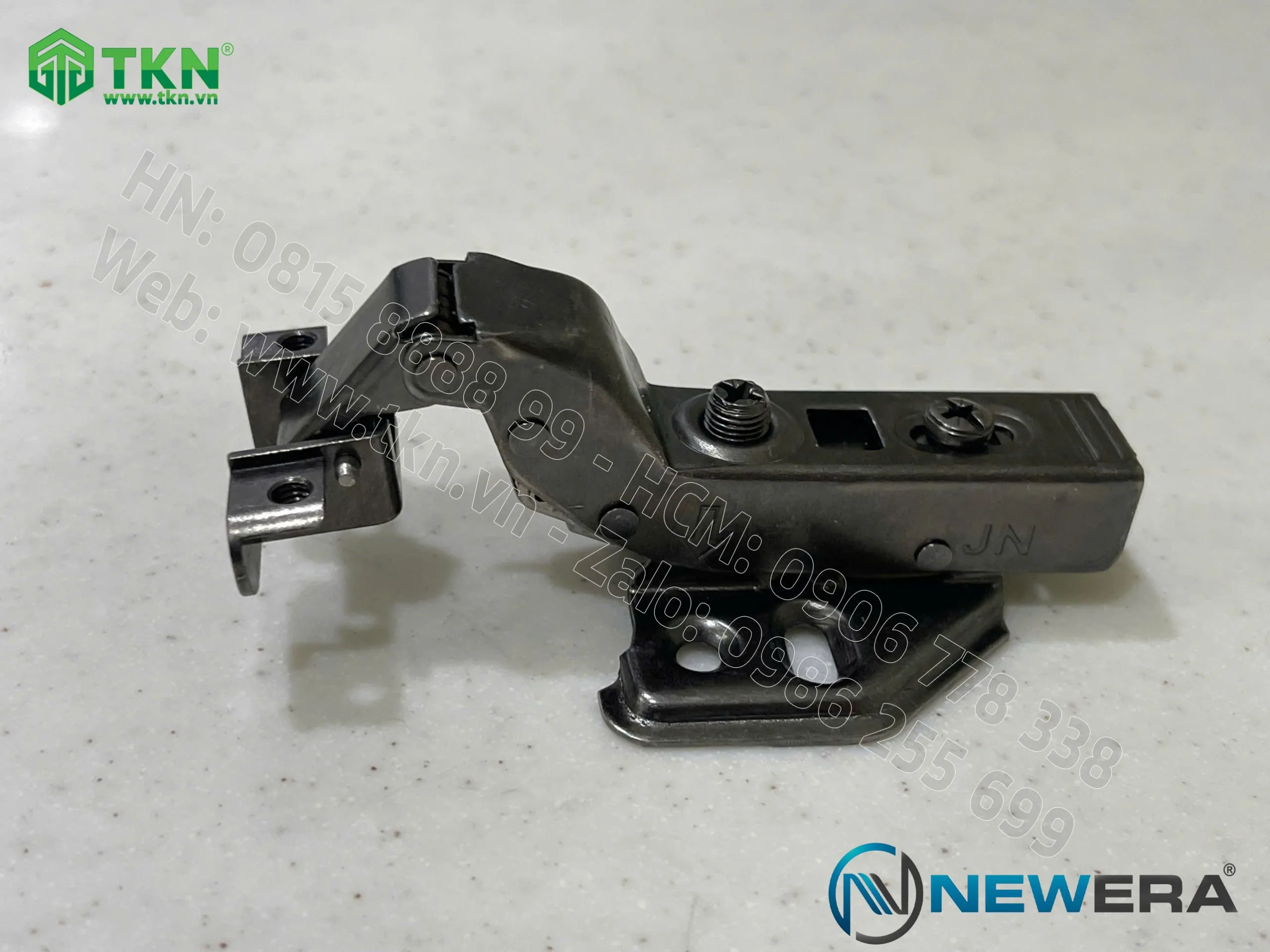 Bản lề cong nhiều NewEra khung nhôm giảm chấn piston đồng dùng cho cánh kính khung nhôm 399C