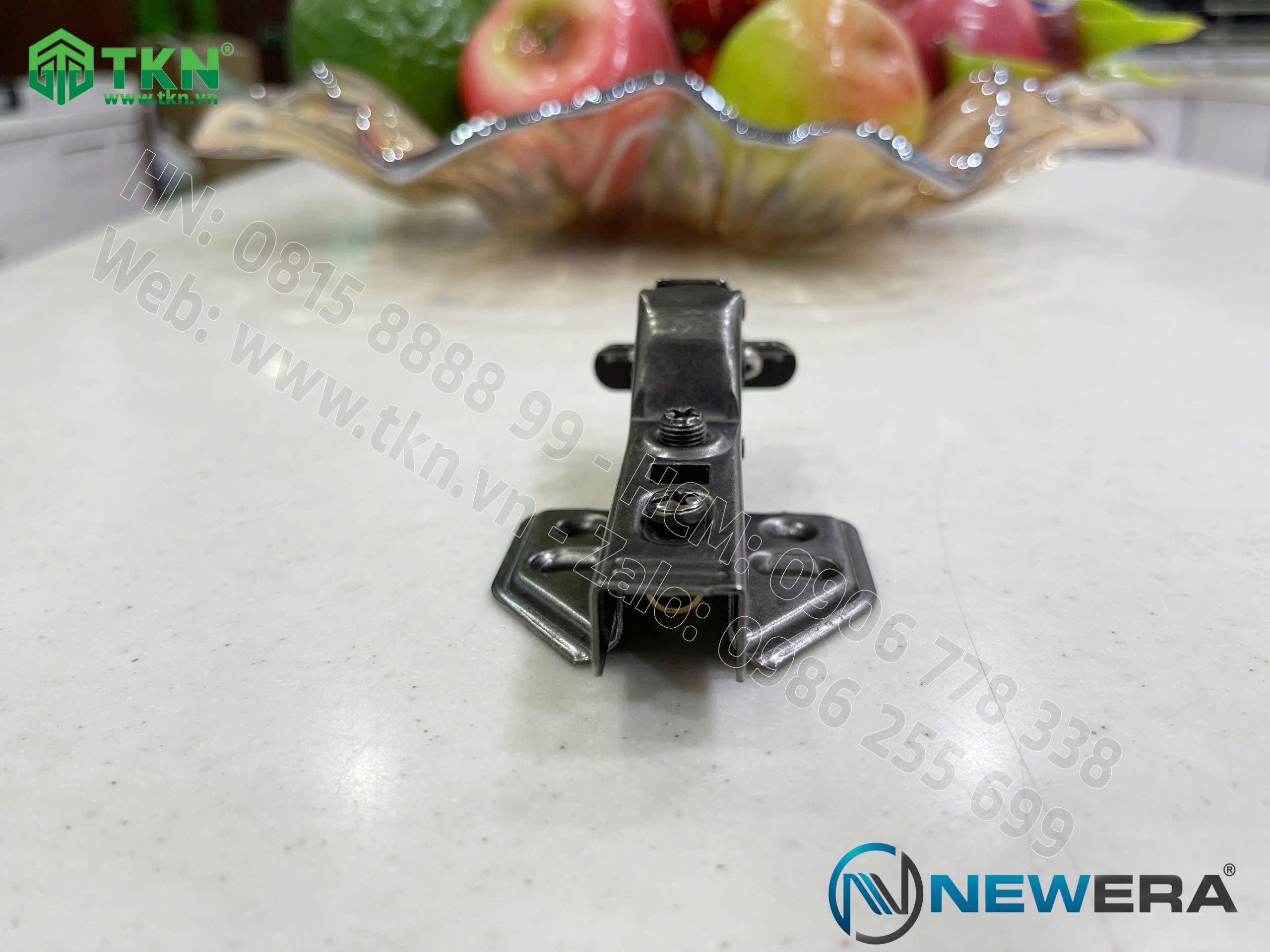 Bản lề cong nhiều NewEra khung nhôm giảm chấn piston đồng dùng cho cánh kính khung nhôm 399C 12