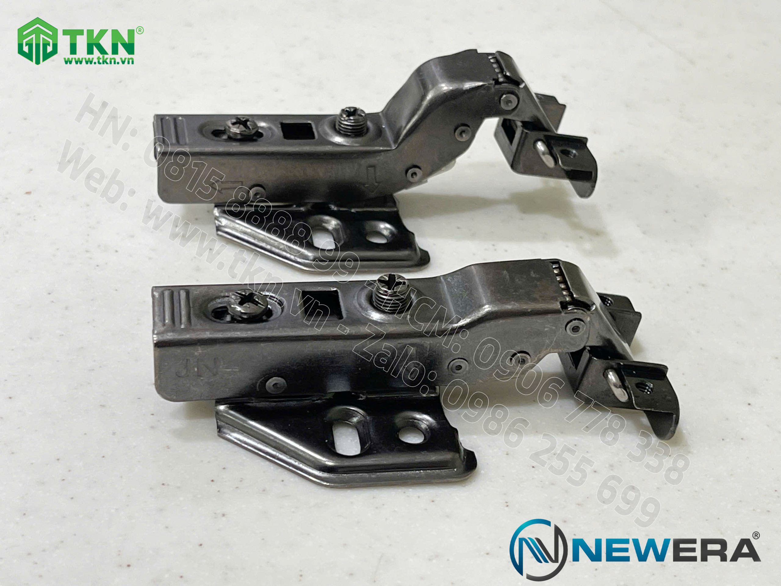 Bản lề cong nhiều NewEra khung nhôm giảm chấn piston đồng dùng cho cánh kính khung nhôm 399C 7