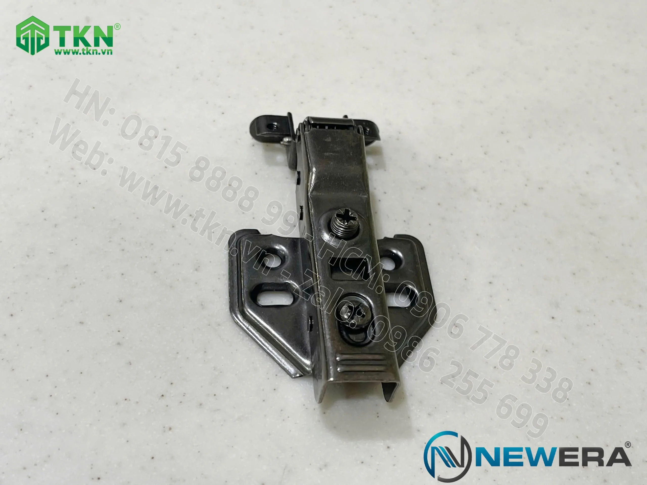 Bản lề cong vừa NewEra khung nhôm giảm chấn piston đồng dùng cho cánh kính khung nhôm 399B 5