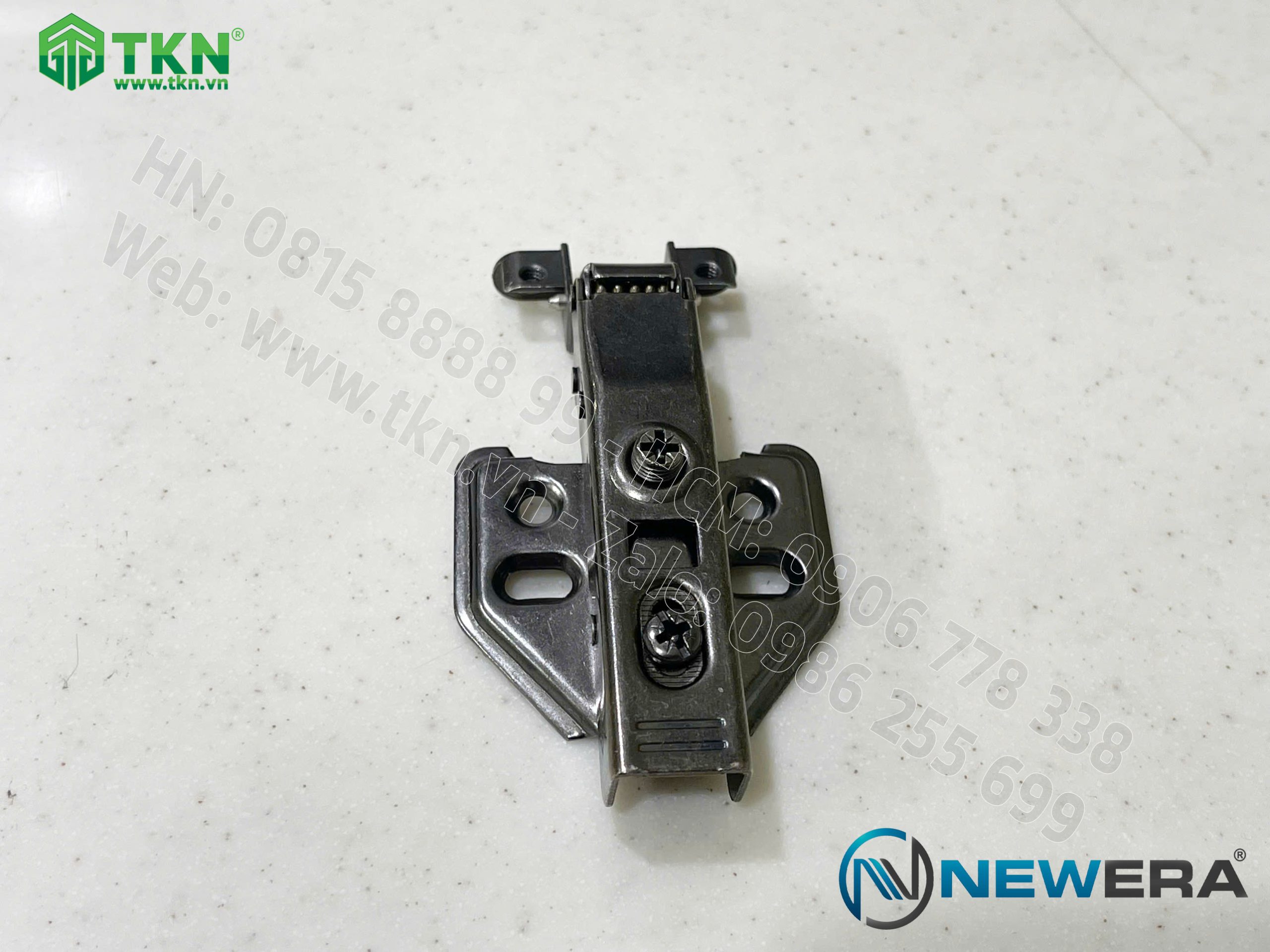 Bản lề thẳng NewEra khung nhôm giảm chấn piston đồng dùng cho cánh kính khung nhôm 399A 2
