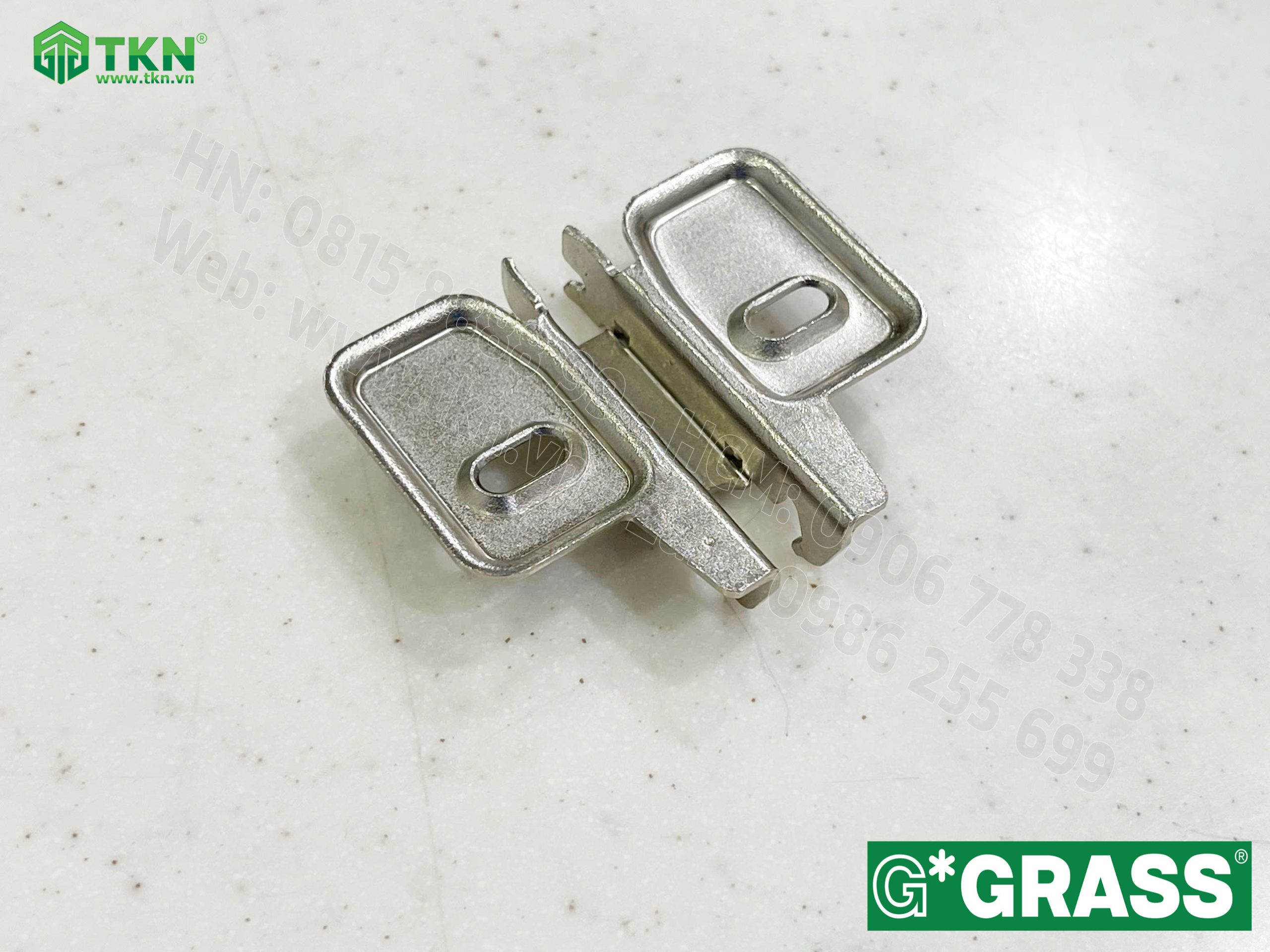 Đế bản lề tủ bếp Grass Nexis MP04.0015CS lắp nhanh 10