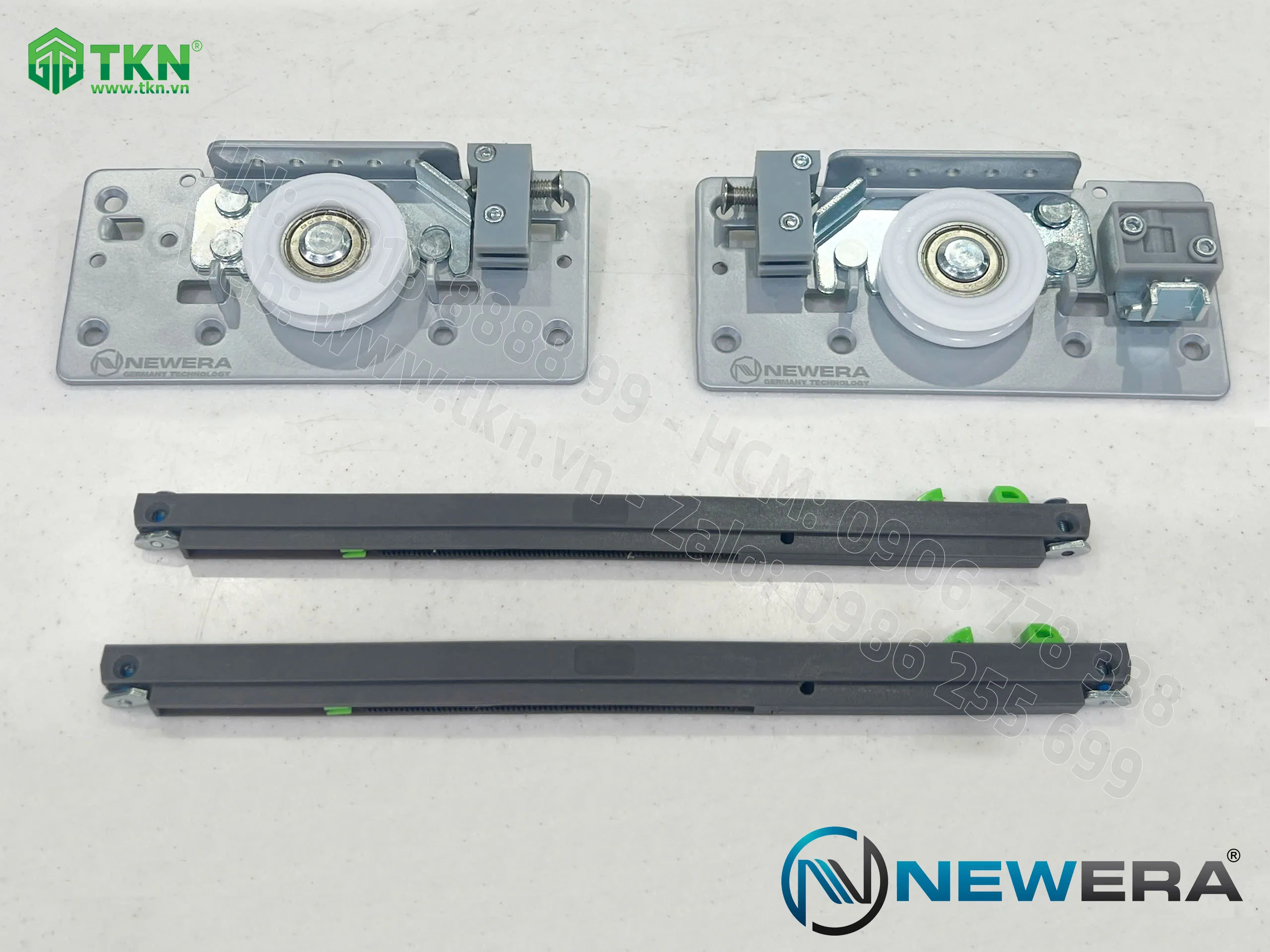 Phụ kiện cánh trong cửa lùa NewEra có giảm chấn tải trọng 70kg NE445IS 7