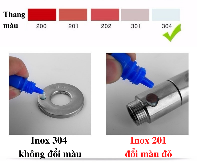 cach thu inox 304