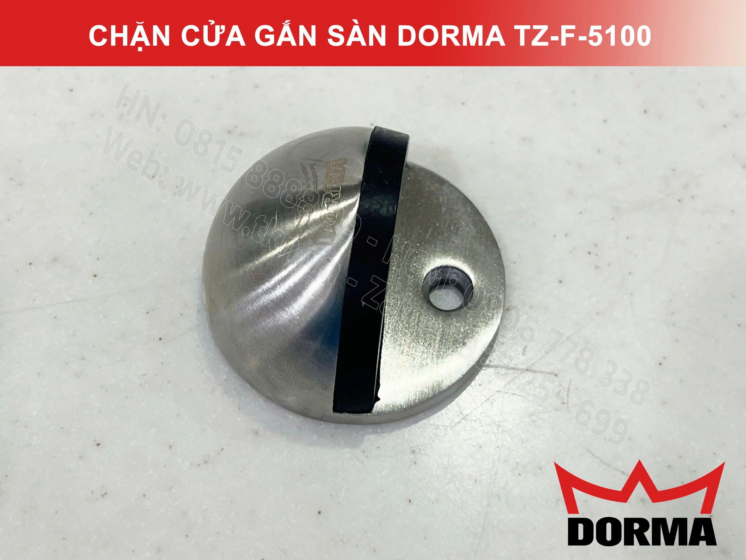 Chặn cửa gắn sàn Dorma inox 304 TZ-F-5100 1
