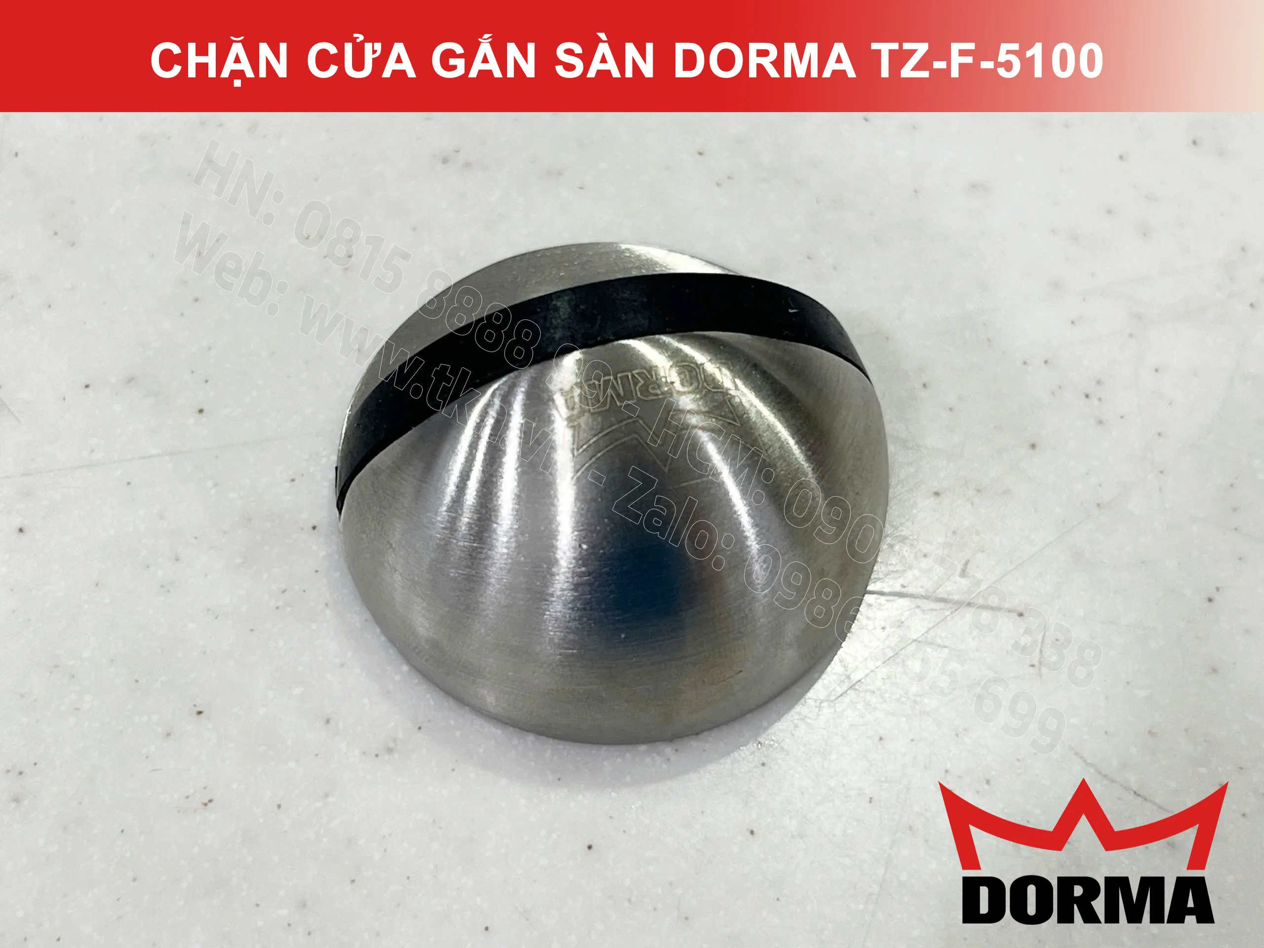 Chặn cửa gắn sàn Dorma inox 304 TZ-F-5100 6