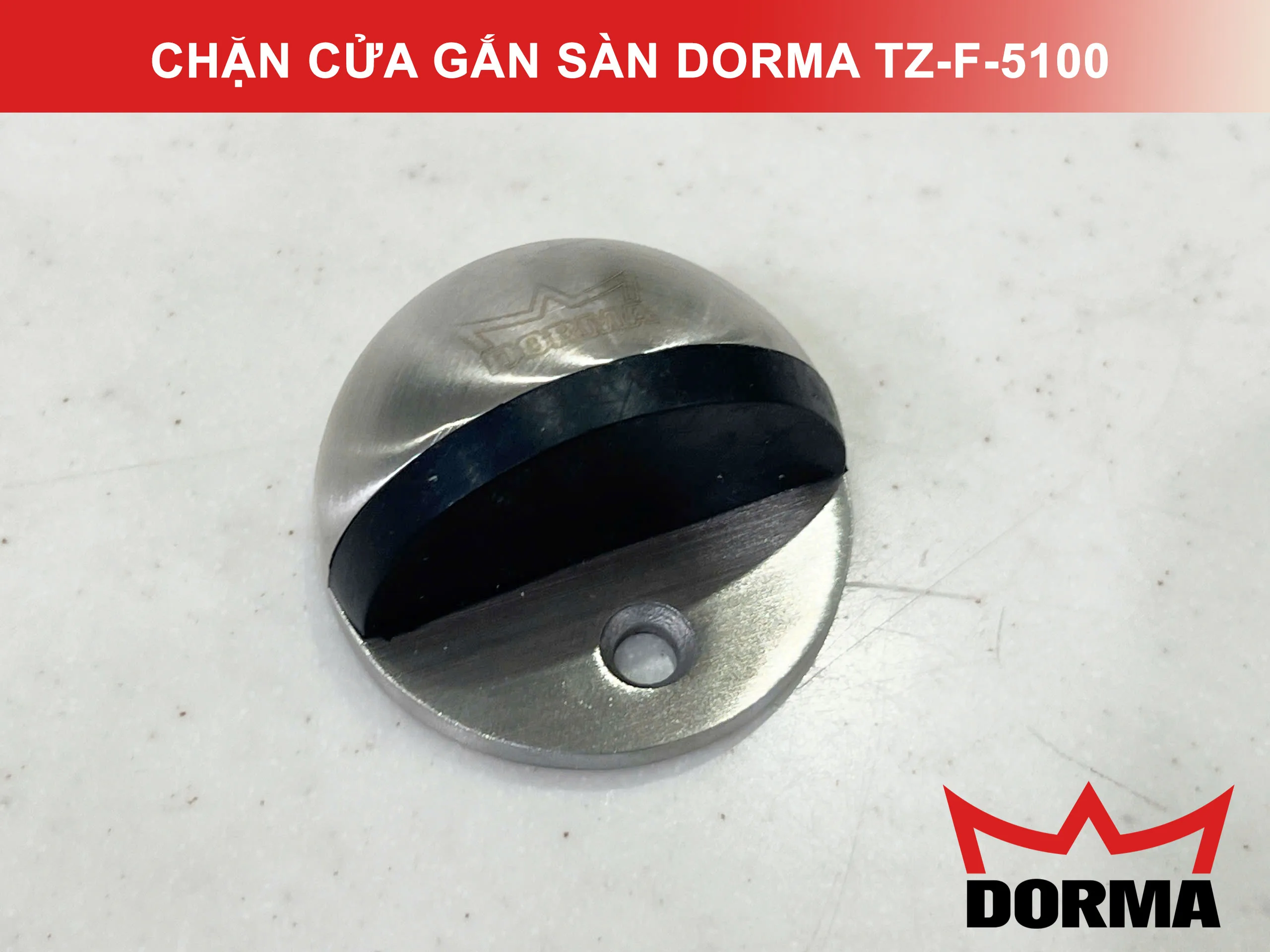 Chặn cửa gắn sàn Dorma inox 304 TZ-F-5100