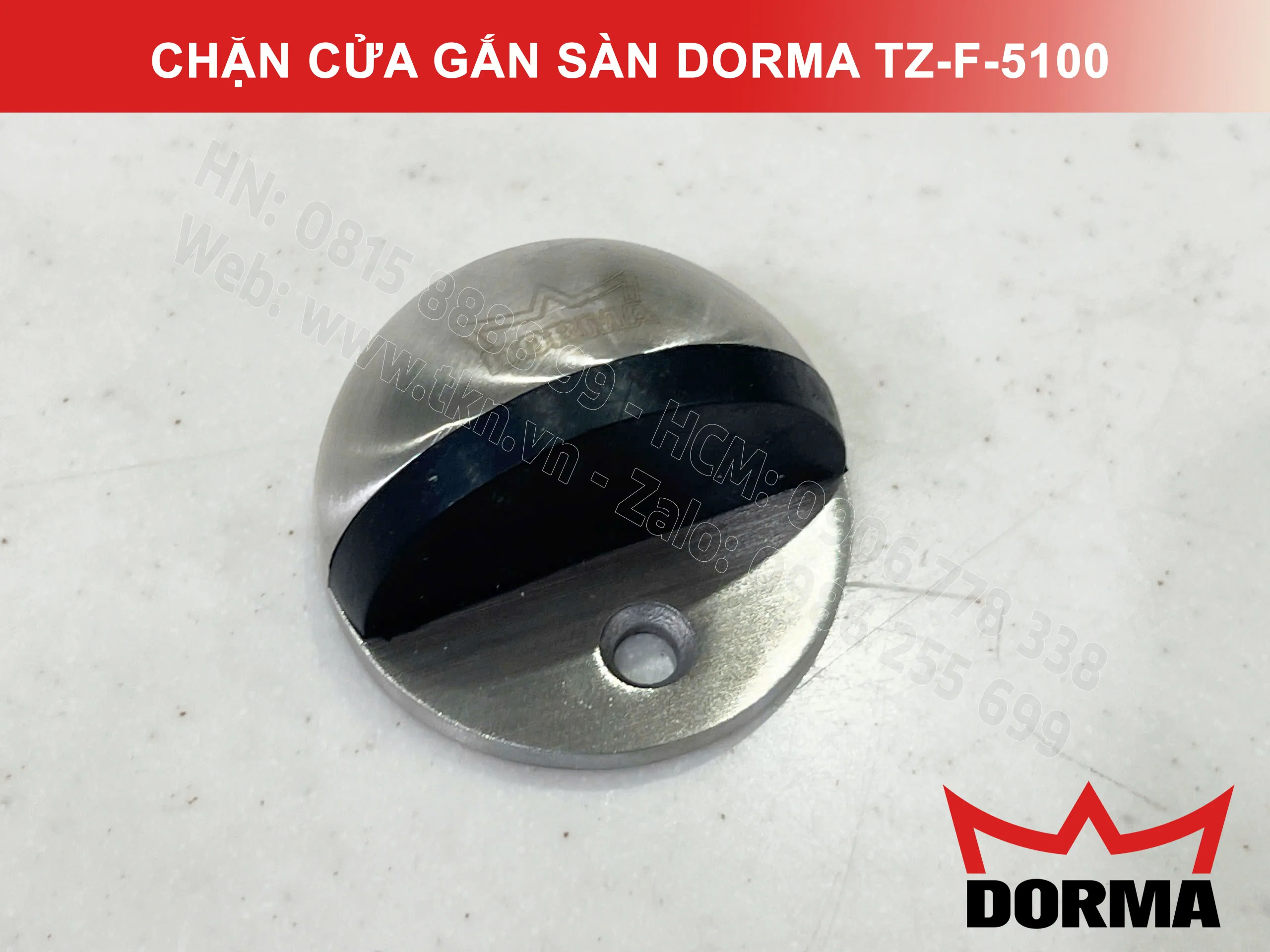 Chặn cửa gắn sàn Dorma inox 304 TZ-F-5100 3