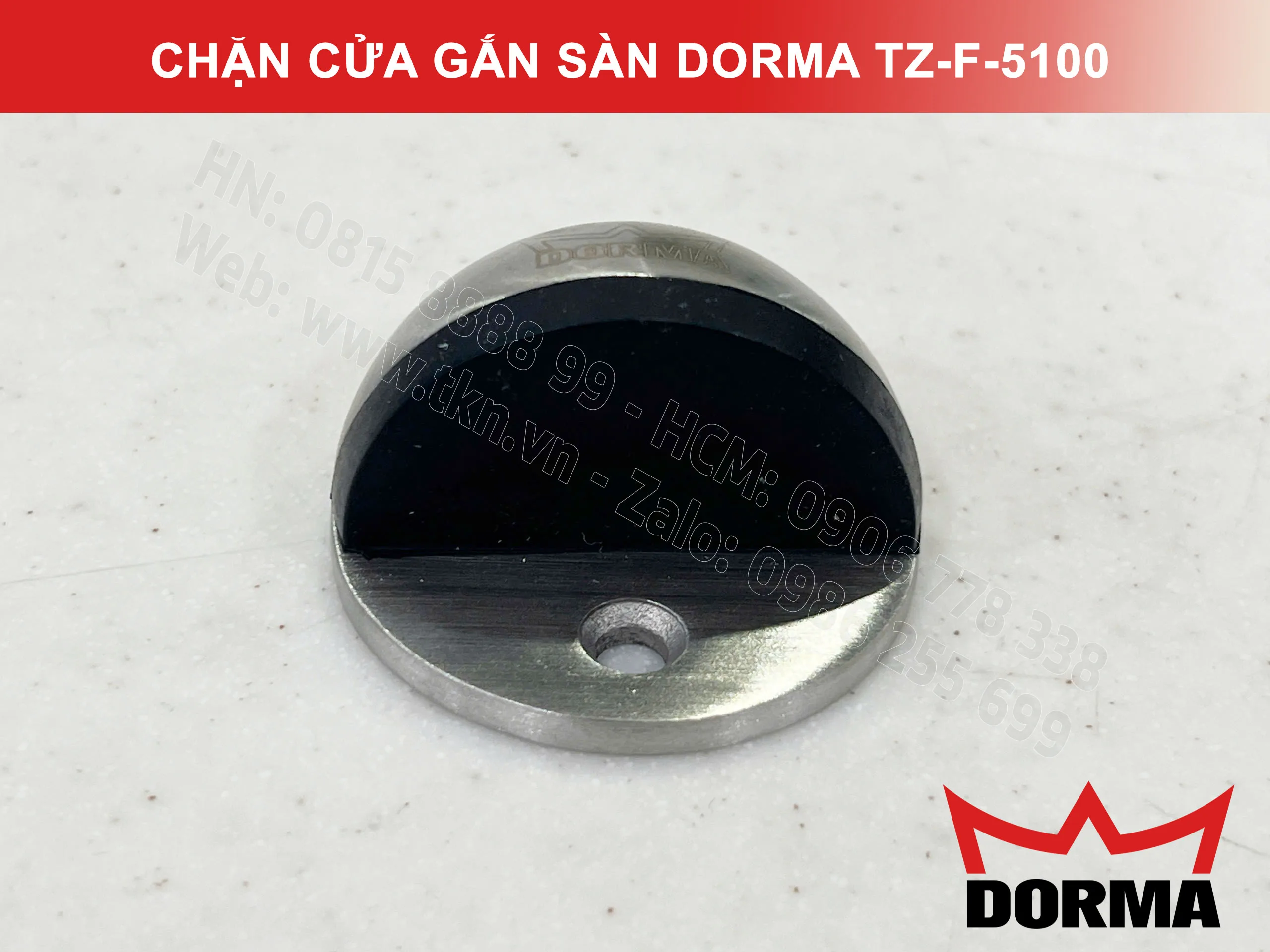 Chặn cửa gắn sàn Dorma inox 304 TZ-F-5100 2