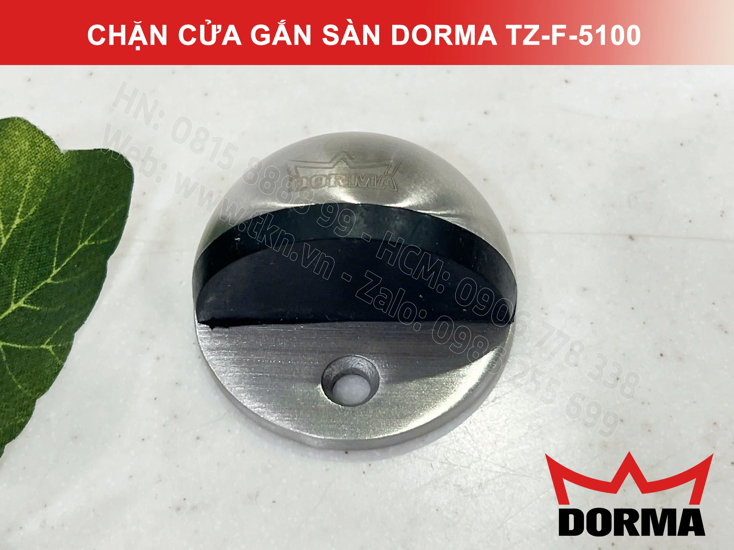 Chặn cửa gắn sàn Dorma inox 304 TZ-F-5100 8