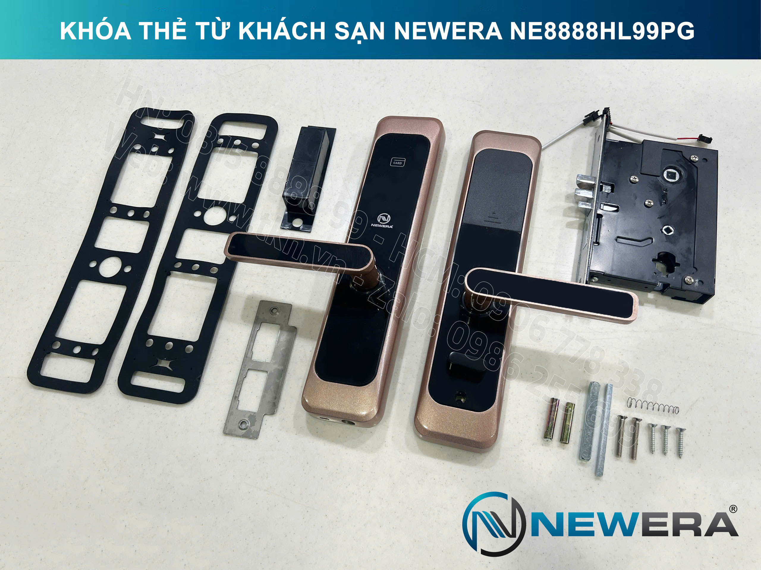 Khóa thẻ từ khách sạn NewEra NE8888HL99PG 1