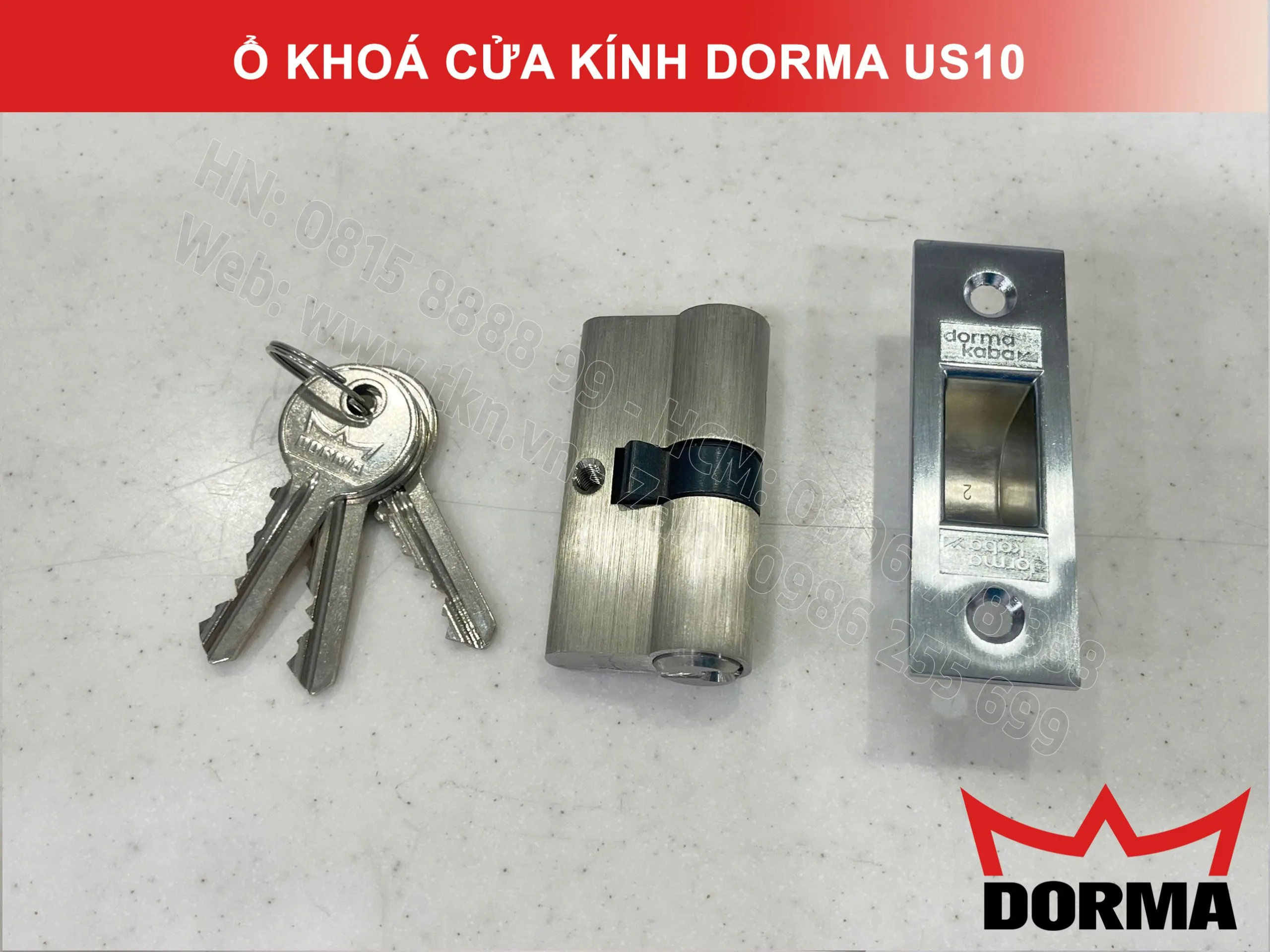 Ổ khóa cửa kính Dorma US10 8