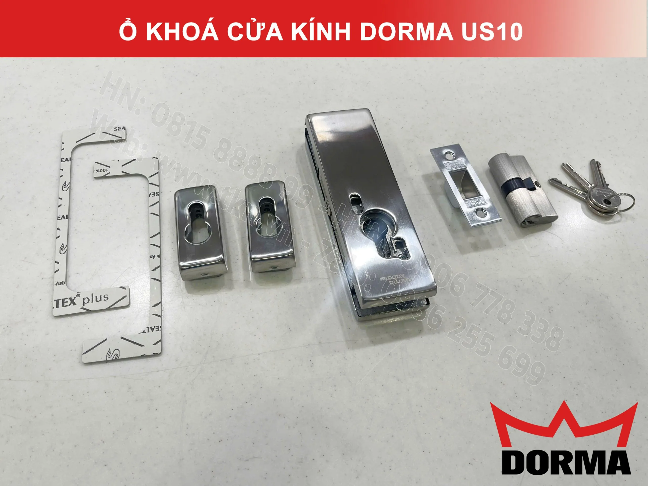 Ổ khóa cửa kính Dorma US10 5