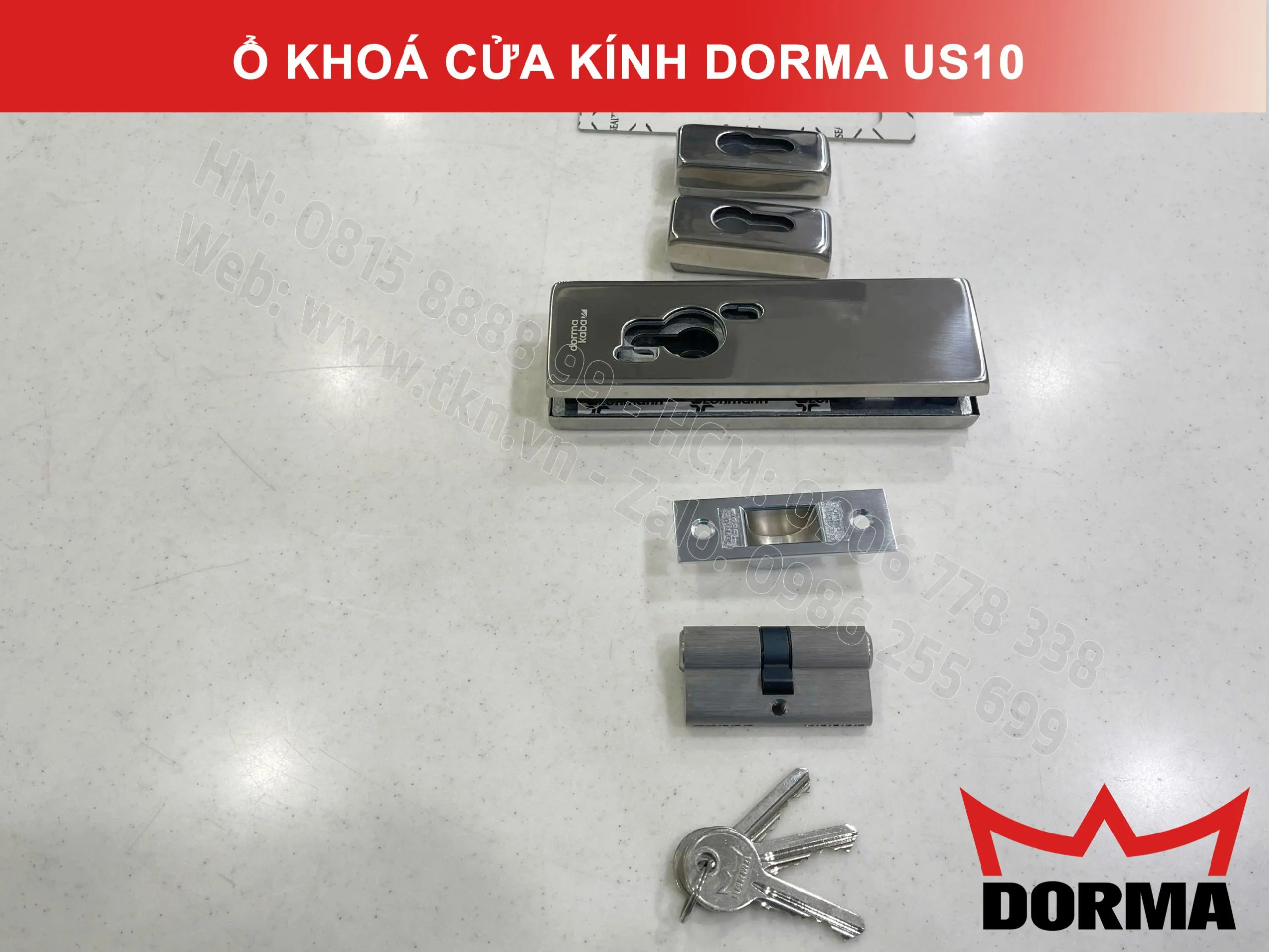 Ổ khóa cửa kính Dorma US10 2