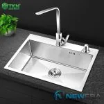 Chậu rửa handmade 1 hố SUS304 cao cấp NE6846HS