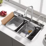 Chậu rửa handmade 1 hố SUS304 cao cấp NE7546ES