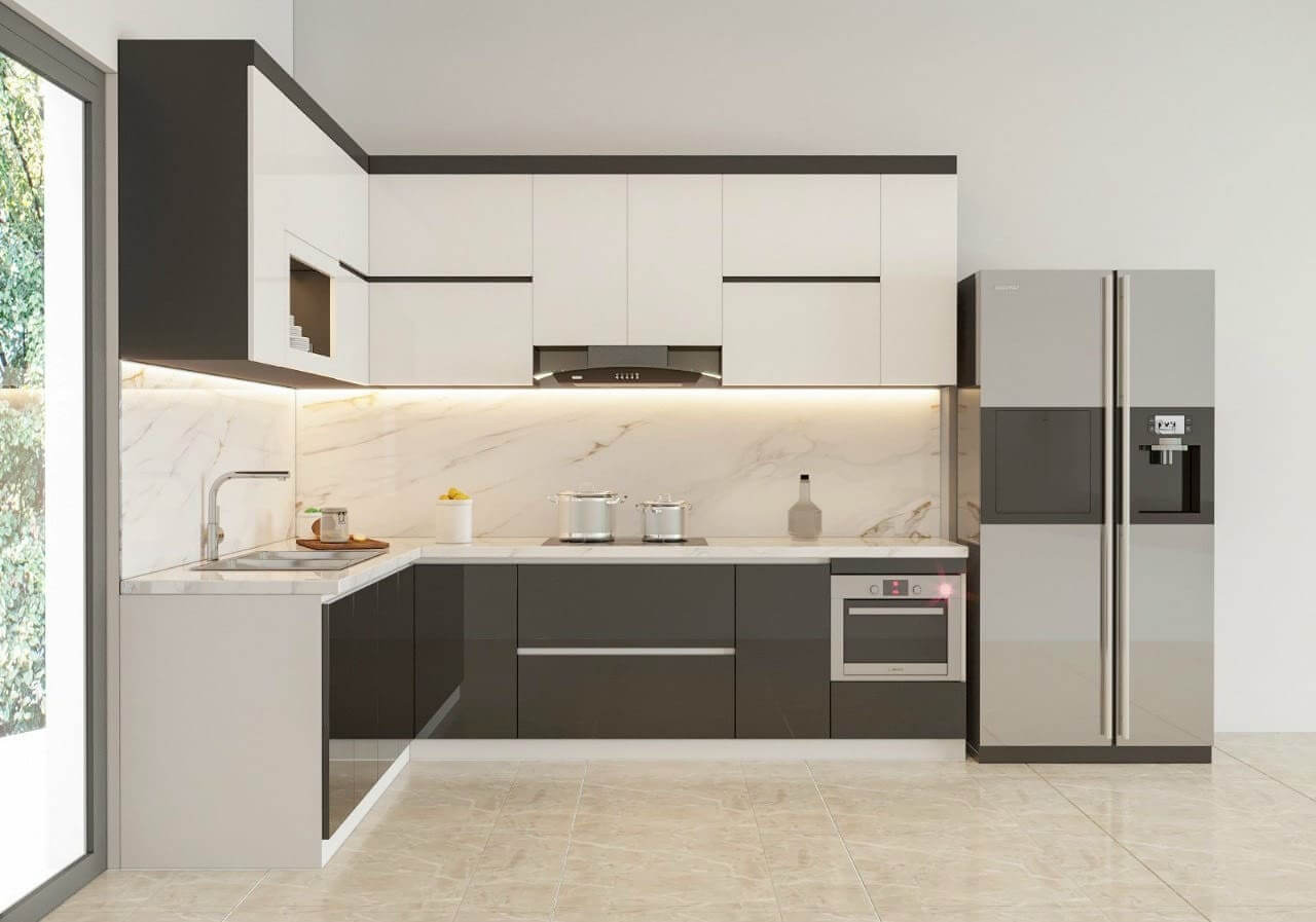 Từ Điển Các Loại Bề Mặt Cánh Tủ Bếp (2026): So Sánh Melamine, Laminate, Acrylic, Sơn Inchem… Ưu, Nhược Điểm & Lựa Chọn Tối Ưu