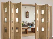 Hệ Cửa Gấp Gỗ Không Ray Dưới NewEra NE328C4 (60kg/cánh): Cơ Chế Vận Hành và Các Kịch Bản Ứng Dụng Sáng Tạo