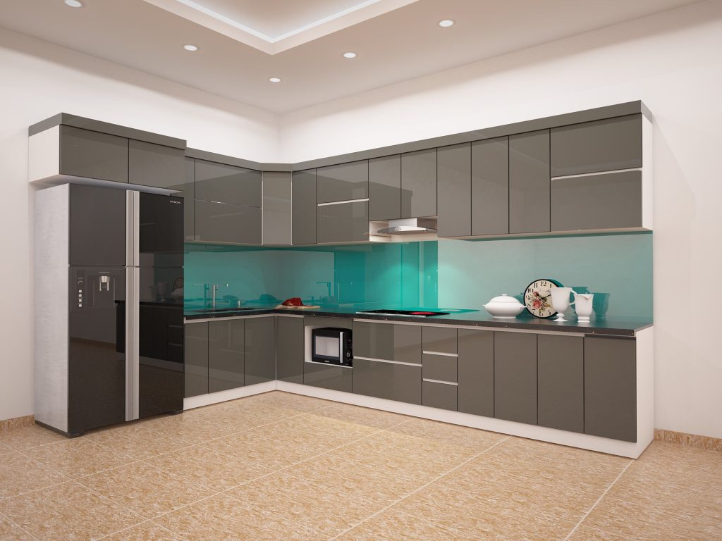 tu bep inox canh bong guong