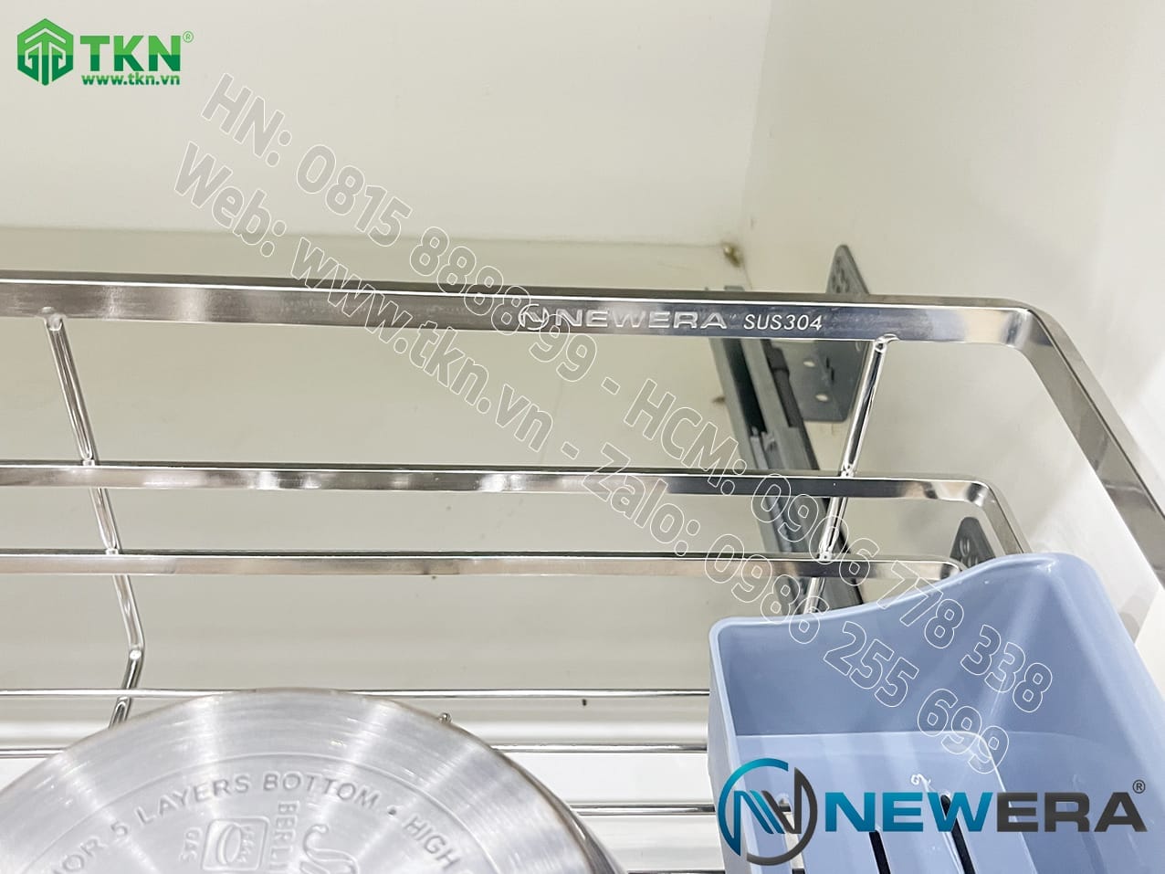 Ngăn kéo xoong nồi-Giá đựng bát đĩa NewEra