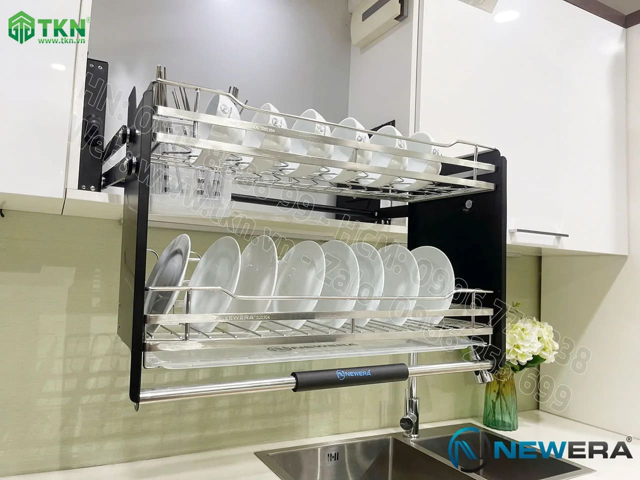 Giá bát nâng hạ NewEra Inox 304 NE899G