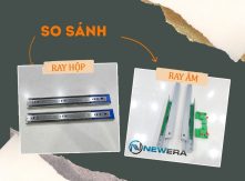 So Sánh Các Loại Ray Trượt NewEra: Ray Trượt Âm vs. Ray Hộp – Nâng Tầm Đẳng Cấp Ngăn Kéo Của Bạn