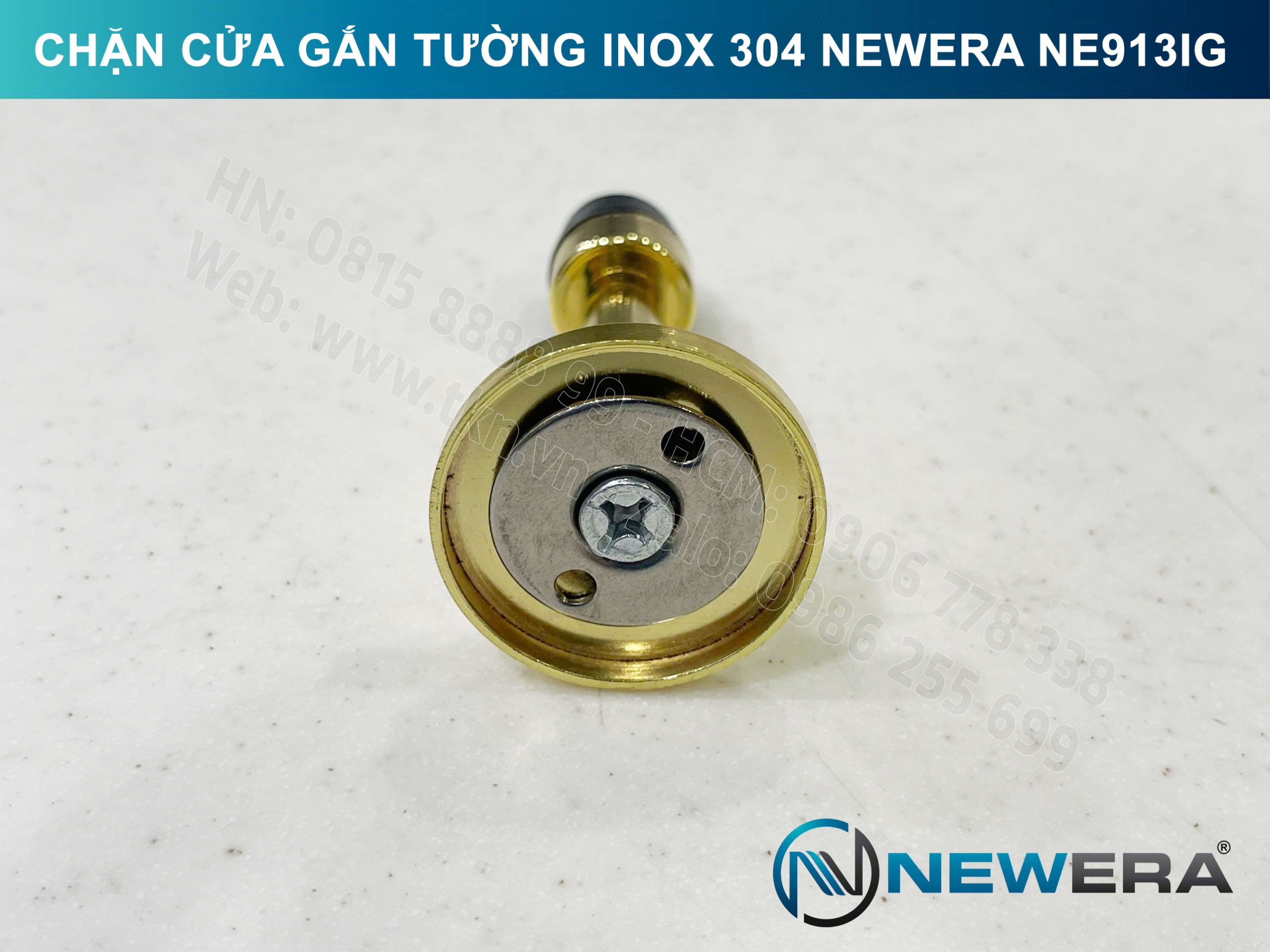 Chặn cửa NewEra inox 304 gắn tường NE913IG 8