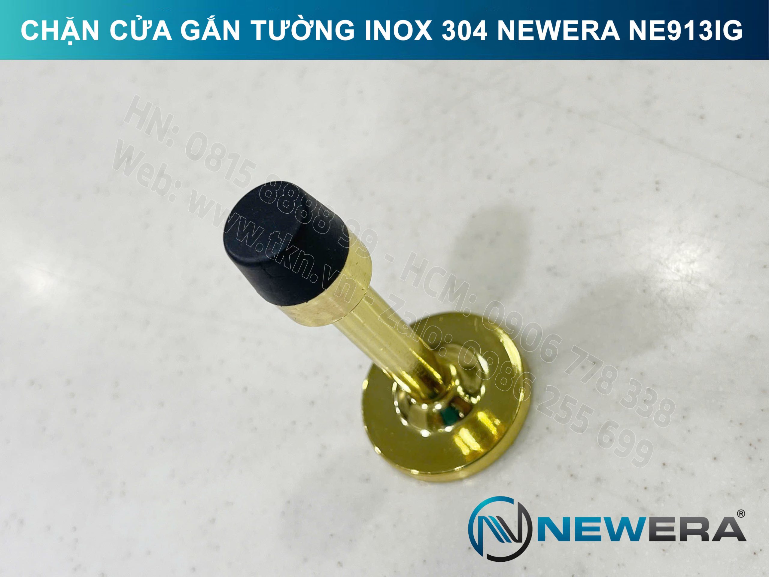 Chặn cửa NewEra inox 304 gắn tường NE913IG 1