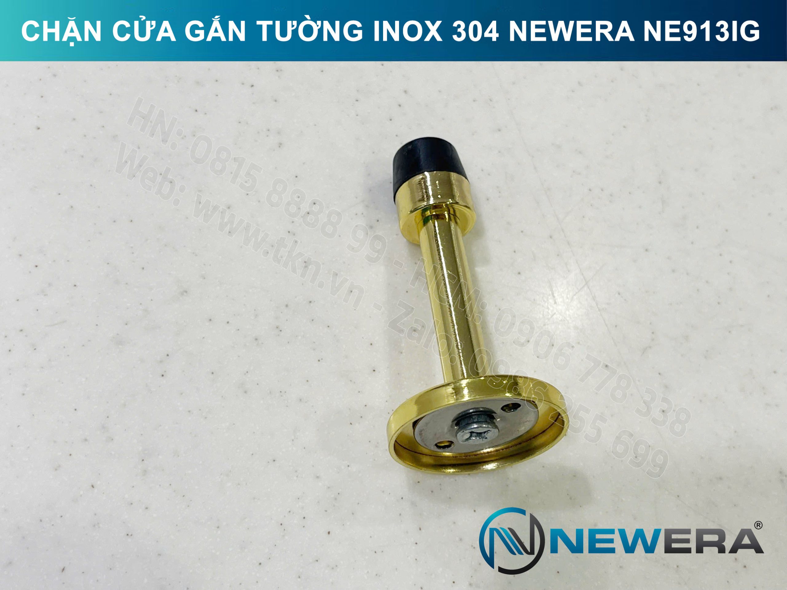 Chặn cửa NewEra inox 304 gắn tường NE913IG 7